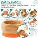 eco rascals Natural Bamboo Baby Bowl and Spoon Set | Suction Stay Put Feeding Bowl | BPA-Free | Orange Color - Buy Online on SooperMarket.com