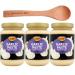 Garlic Paste bundle contains KTC Minced Garlic Paste Pack of 3 x 210g Wooden Spoon