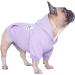 iChoue French Bulldog Frenchie Clothes Hoodies For Dogs Pug English Boston Terrier Bully Pitbull Corgi Sweatshirt Sweater Clothing - Light Purple/Medium Medium (Pack of 1) Light Purple - Buy Online on SooperMarket.com