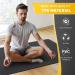 CAMBIVO Extra Wide Yoga Mat 72x32 1/4 - Eco-Friendly SGS Certified Large TPE Mat for Yoga, Pilates, Workout - Dark Black - Buy Online on SooperMarket.com
