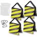 EMART Sandbags Photography Stand Weight Bag for Light Tripod, Photo Video Studio, Outdoor Movie Screen, C-Stand, Camera - 4 Packs Yellow, Load 25 lbs Each