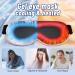 Cooling Gel 3D Sleep Eye Mask - Weighted Blackout Eye Mask for Dark Circles & Puffiness - Comfortable Reusable & Eyelash-Friendly - Relaxing Sleep in Pink - Buy Online on SooperMarket.com
