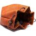 Brown Leather Lite Large Dice Bag with Wolf Design - Holds 400 16mm Polyhedral Dice - Stands Up, Faux Leather Exterior, Lined Interior - Buy Online on SooperMarket.com