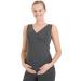 Herzmutter Maternity Homewear Set - 3-Piece Nursing Pyjamas - Pregnancy Wellness Set - Dark Gray - Sizes S-XXL - Buy Online on SooperMarket.com