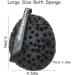 Black Bath Shower Loofah Sponge Set - Gentle Body Exfoliating Pouf for Men, Women, Kids - 3 Pack - Buy Online on SooperMarket.com