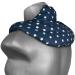 Neck pillow with stand-up collar stars-blue - linseed pillow - neck pillow heat pad - a very cozy neck warmer