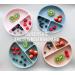 RYLOOBABY 6-Piece Baby Feeding Set with Suction Plate, Bib, Cup, Spoon & Fork - Sage | Non-BPA Food Grade Silicone - Buy Online on SooperMarket.com
