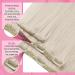 Youngsee Real Hair Extensions Clip | Platinum Blonde 45cm | 120g Natural Clip-In Extensions | Smooth 7PCs #60A - Buy Online on SooperMarket.com