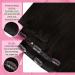Youngsee Clip-In Extensions | Real Hair Brown 40 cm | Smooth Remy Hair Extensions (120g) - Dark Brown 7PCs - Buy Online on SooperMarket.com