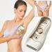 Sminiker 3 in 1 Lady Rechargeable Hair Removal Kit - Waterproof Bikini Trimmer, Epilator, Callus Remover - LED Shaver for Arms, Underarms, Bikini Line & Legs (Gold) - Buy Online on SooperMarket.com