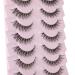 Wiwoseo 15MM Cat Eye False Eyelashes - Natural Wispy Russian Strip Lashes, 10 Pairs for Small Eyes - Buy Online on SooperMarket.com