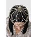 BABEYOND 1920s Crystal Cap Headpiece Rhjsonestone Head Chain - Gold Pearl | Great Gatsby Hair Accessory for Art Deco Party - Buy Online on SooperMarket.com