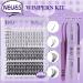 B & Q Eyelash Extensions Set | 30D + 40D DIY Spike Lash Kit - Bond & Seal & Tweezers Included | Multi-Style Mix (10-16 Mix) | Perfect for Professional or DIY Use - Buy Online on SooperMarket.com
