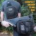 BTAC Tactical Sling Bag | Compact Chest Pack for Concealed Carry | Black Outdoor Sports Shoulder Bag - Buy Online on SooperMarket.com