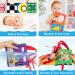 Synearry Color Baby Fabric Book | Interactive Picture Book with Mirrors | Toddler Perception Learning Toy | Perfect Gift for Babies 0-6 Months - Buy Online on SooperMarket.com
