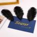 Soarer Black Ostrich Feathers Bulk - 30pcs 8-10 inch for Wedding Party Centerpieces & Home Decor - DIY Crafts (Black) - Buy Online on SooperMarket.com
