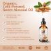 Sweet Almond Oil. 236ml. 100% Pure. Cold-pressed. Unrefined. Organic. Pasteurized. Additive-free. Promotes Skin Hydration. Nourishes Hair. Natural Moisturizer for Hair Face Body Nails Beard Stretch Marks. Bella Terra Oils. 236 ml (Pack of 1) - Buy Online on SooperMarket.com
