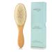 Natemia Quality Wooden Baby Hair Brush for Newborns & Toddlers | Natural Soft Goat Bristles | Ideal for Cradle Cap | Perfect Baby Registry Gift 1 pc Oval