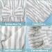 2-Pack Microfiber Hair Towel Caps with Bow-Knot for Fast Drying - Blue, Gray, and White - Soft & Absorbent Hair Drying Caps for Women - Buy Online on SooperMarket.com
