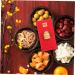 Didiseaon 18 Pcs Red Envelope Wedding Hongbao Lucky Money Envelopes Red Money Packets Chinese Lai See Wedding Gift Card Red Packet for New Year New Year Items Christmas Imitation Gold Leaf - Buy Online on SooperMarket.com