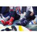 Pendleton Women's Moc Socks - Medium Glacier Stripe | White - Buy Online on SooperMarket.com