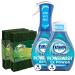 Dawn Powerwash Spray Platinum Dish Soap - Fresh Scent + 1 Dawn Powerwash Refill 16 fl oz each With 6 Reusable Heavy Duty Scouring Pads
