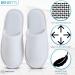 MODLUX Spa Slippers - 12 Pairs of Cotton Velvet Closed Toe Disposable Slippers with Travel Bags - Non-Slip, Thick & Soft - Ideal for Home, Hotel, or Commercial Use (12 Pack Combo White) - Buy Online on SooperMarket.com