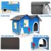 MARUNDA Large Heated Cat House with Weatherproof Pet Heating Pad - Warm and Cozy Shelter for Outdoor Cats in Winter - Easy Assembly - Buy Online on SooperMarket.com