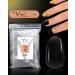 By Vixi 600 MEDIUM OVAL NAIL SET with PREP FILE 10 Sizes Clear Express Full Cover False Fingernail Extensions for Salon Professionals & Home Use Oval Medium