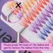 Outopen 14MM Colored Cluster Lash Extensions - 140 PCS C Curl Wispy Natural Eyelashes - DIY Reusable 7 Color Mix - Buy Online on SooperMarket.com