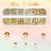 2000 Flat Back Gems Rhinestones Set with Tweezer and Pen - 6 Sizes (1.5-6 mm) Round Crystal Rhinestones for Crafts, Nails, Clothes, Shoes - Metallic Sunshine - Buy Online on SooperMarket.com