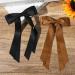 2PCS Silky Satin Hair Bows Hair Clip Black Hair Ribbon Ponytail Holder Accessories Slides Metal Clips Hair Bow for Women Girls Toddlers Teens Kids (Black+Coffee) - Buy Online on SooperMarket.com