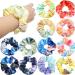 12 Pieces Velvet Pocket Hair Scrunchies Hidden Pocket Solid Colors Hair Ties Elastic Zipper Scrunchies  Cheetah Colorful Hair Bands Hair Elastics Ties for Women Girls Hair Accessories (Tye Dye Colors)