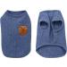 Yaodhaod Small Dog Shirt - Blue & Gray Cotton Clothing for Dogs & Cats (2 Pack) | Perfect for Teacup Teddies & Dwarf Rabbits - Buy Online on SooperMarket.com