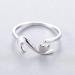 2 Pcs Dainty Puppy Dog Paw and Cat Tail Open Rings Set - Adjustable Animal Claw Love Heart Jewelry in Gold, Silver, and Rosegold Plating - Buy Online on SooperMarket.com
