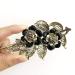 Pretty Alligator Hair Clips Metal Flower Hair Clip Peacock Hair Clip - 2 PCS Large Flower Barrettes for Women (Style B) - Buy Online on SooperMarket.com