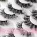 Heracks F-01 20 Pairs Short Mink Lashes 3D Wispy Cat-Eye Natural Look - Mixed Styles False Eyelashes Pack for Fluffy Lashes-A - Buy Online on SooperMarket.com