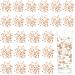 24 Pcs Artificial Pearl String for Floating Candle Faux Pearls Beads String Pearl Party Garland Decoration for Vases Filler Wedding Centerpiece Christmas Party Decor (Rose Gold)