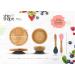 ShipShape Bamboo Baby Weaning Set | Suction Plates & Bowls, 2 Spoons, Silicone Bib | Feeding Set + Free eBook | Dusty Blue Toddler Plates & Bowls - Buy Online on SooperMarket.com