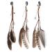 Awaytr Bohemien Feder Hair band hippie hair wearing - tormented feather feather headdress leather rope for women festival carnival boho hair accessories 3 pieces in 1