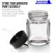 Master Airbrush 10-Pack TB-003 3/4oz Glass Jar Bottles with 60 Adaptor - Compatible with Single-Action Siphon Feed Airbrushes - Fits Badger, Paasche, Iwata - Buy Online on SooperMarket.com