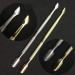 Double Side Rust-Proof Nail Pusher Stainless Steel Anti-Slip Solid Nail Tool Exfoliating Accessories Super nice elegant Nails Tool-Golden - Buy Online on SooperMarket.com
