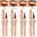 Waterproof Eyebrow Pencil | Long-Lasting & Quick-Drying | B-Hell-Brown - Effortlessly Natural Look | International Shipping Available - Buy Online on SooperMarket.com
