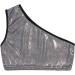 KKmeter Kids Girls One-Shoulder Sequins Dance Crop Top Performance Tank Vest 9-10 Black - Buy Online on SooperMarket.com