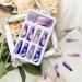 24Pcs Purple Rhinestone Long Coffin Press on Nails - Full Cover Acrylic Matte Artificial Luxury Nails for Women and Girls - Buy Online on SooperMarket.com
