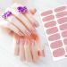 JSRQT Solid Glitter Color Full Wraps Nail Polish Stickers 8 Sheets Nail Art Polish Decals Tips Self-Adhesive Nail Polish with Nail Files Nail Strips Bright Pink Nail Wraps Nail Art Designs for Women - Buy Online on SooperMarket.com