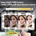 Hoomtaook LED Lighted Sun Visor Makeup Mirror | Touch Dimmable, USB Powered (White) - Buy Online on SooperMarket.com