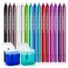 15 Color Waterproof Eyeliner Pencil Set with Sharpener - Glitter Eyeliner Kit for Long Lasting Eye Makeup - Perfect Gift for Women and Girls - Buy Online on SooperMarket.com