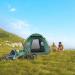 RLAIRN 4 Person Waterproof Camping Tent | Pop Up Instant Family Tent with Windproof Ropes | Ultralight & Anti-UV | Ideal for Camping, Hiking, Outdoor Activities | Green - Buy Online on SooperMarket.com