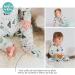 100% Cotton Two-Way Zipper Baby Sleepsuit 3-6 Months - Unisex Footless Romper with Double Zip, Fold Over Cuffs - Teepee Design - Buy Online on SooperMarket.com